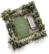 Garden from above